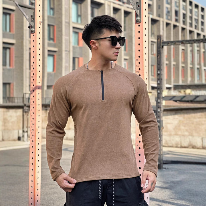 Men's functional shirt with innovative zipper and breathable structure Lisslune