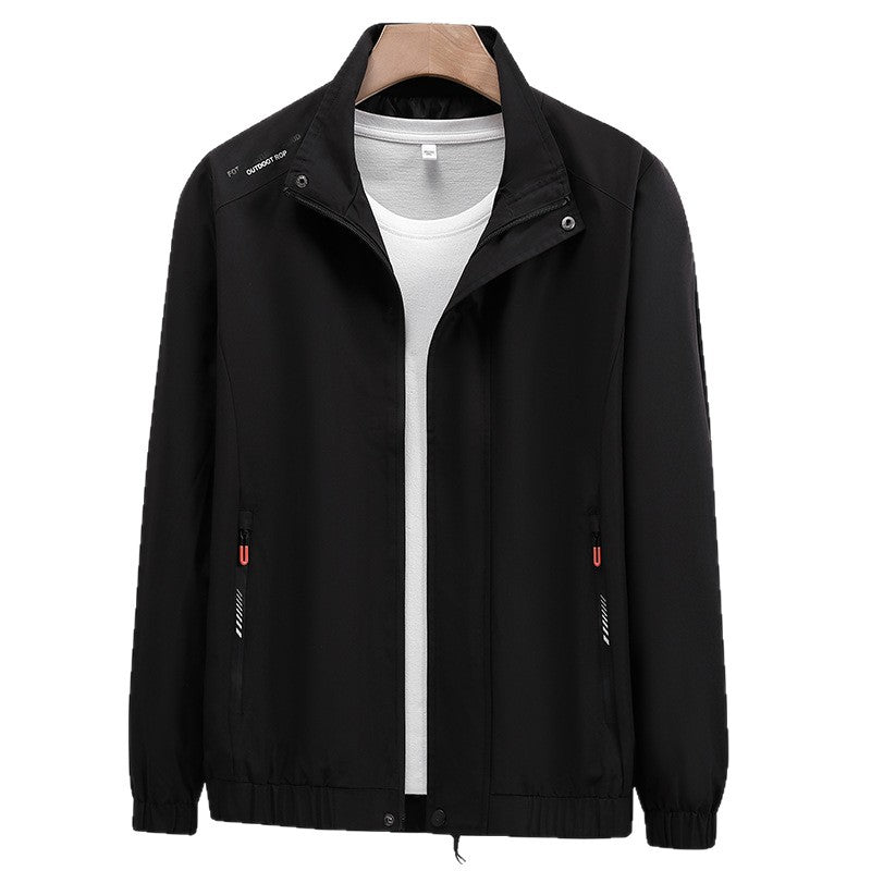 Men's Windproof Transitional Jacket with Practical Hood Design Lisslune