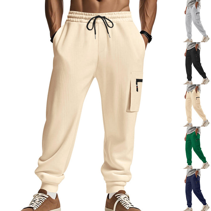 Men's cargo pants with practical pockets and elastic waistband Lisslune