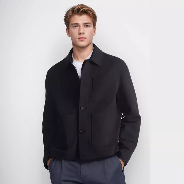 Men's stylish utility jacket with practical pockets Lisslune