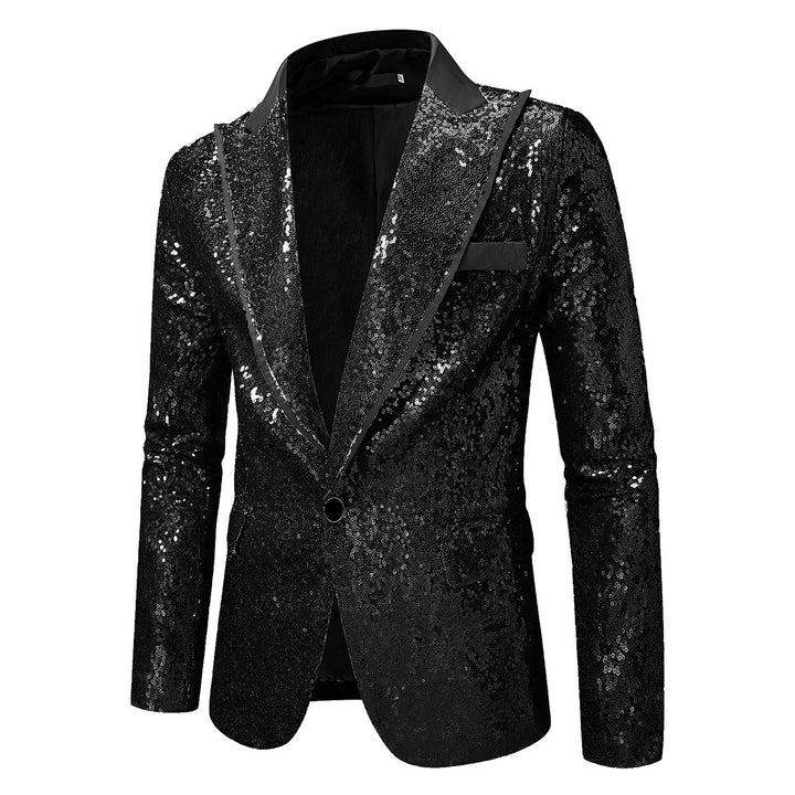 Men's Glittering Tuxedo Blazer made of high-quality Satin Lisslune