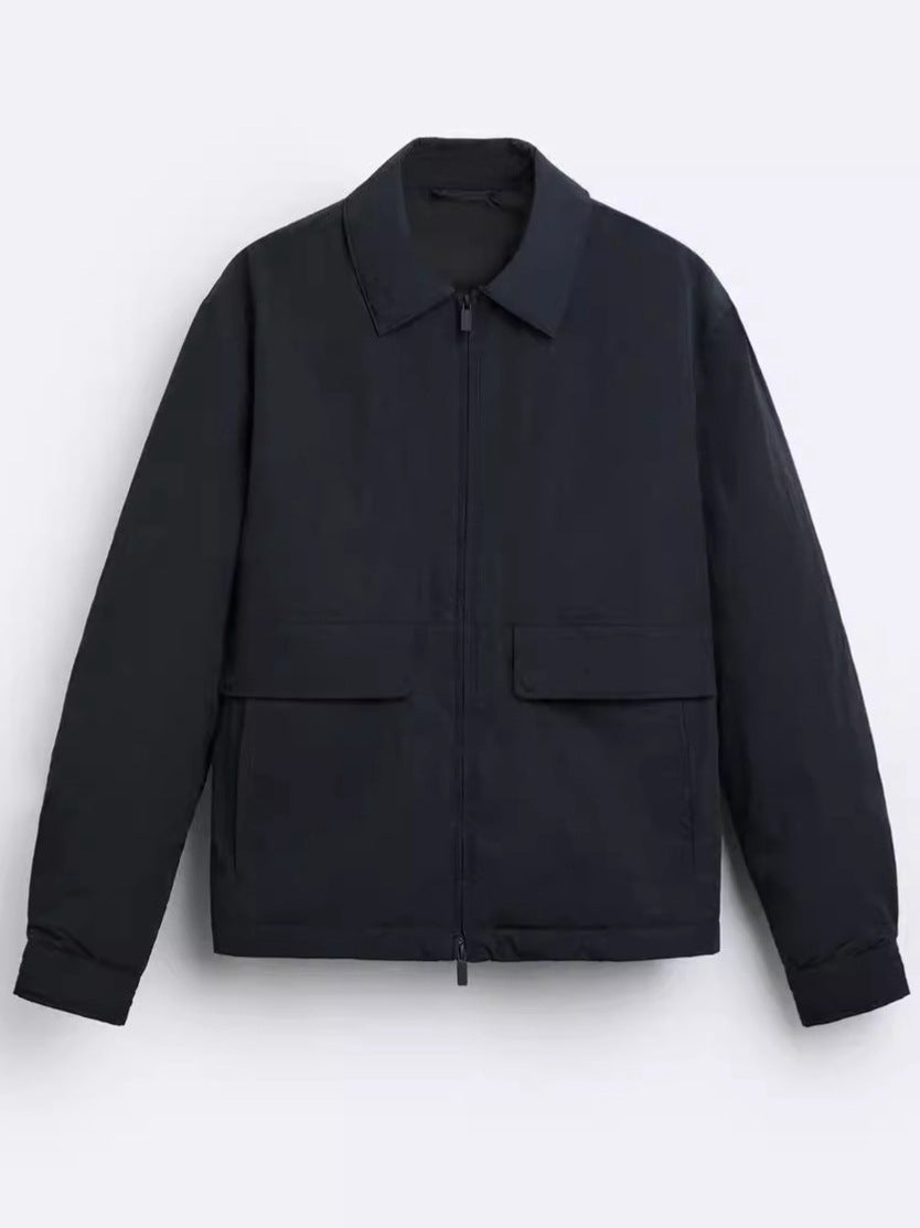 Men's casual jacket with practical pockets and modern cut Lisslune