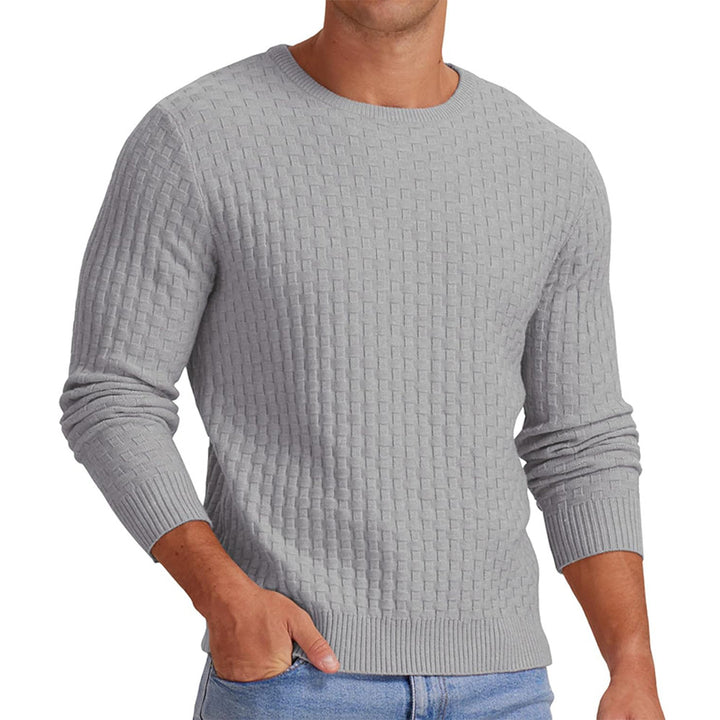 Men's structured sweatshirt with round neck and long sleeves Lisslune
