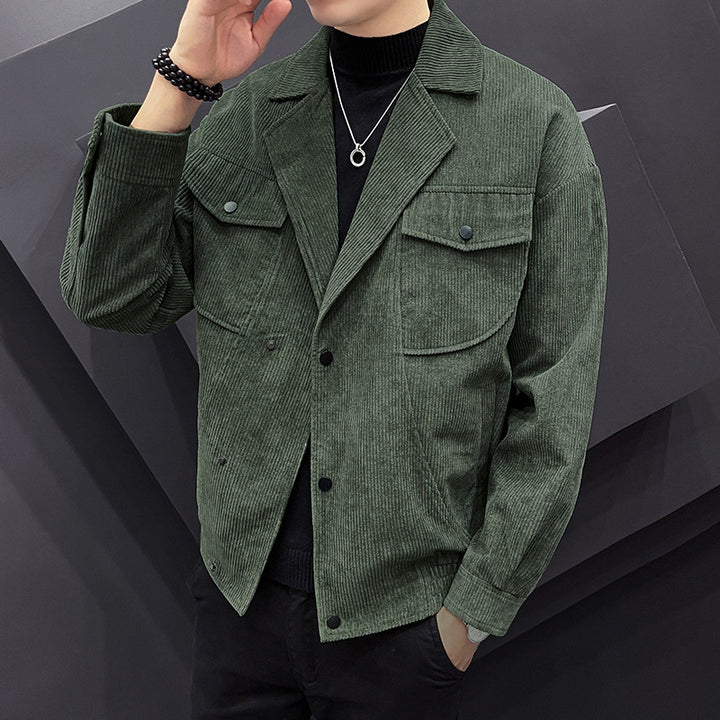 Men's casual shirt jacket made of cord-like material Lisslune