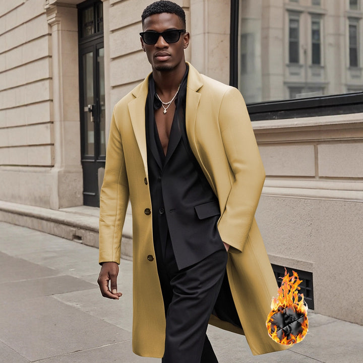 Men's elegant and stylish long coat Lisslune