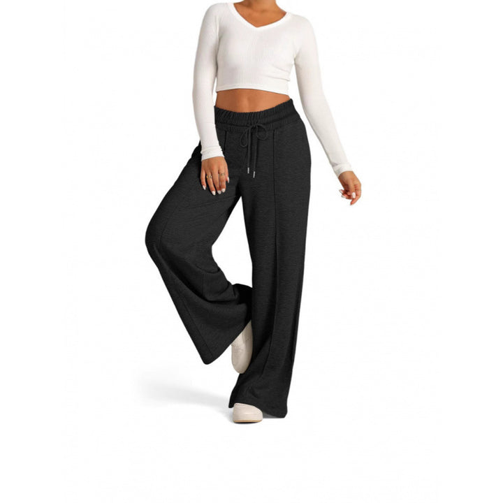 Women’s wide jogging pants with elastic waistband and side pockets Lisslune