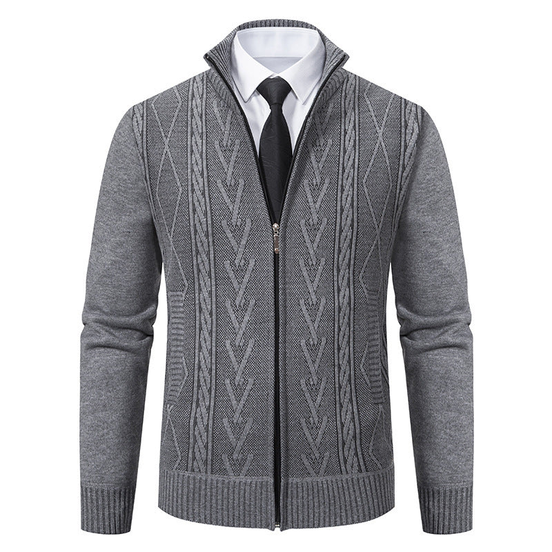 Men's cardigan with structured weave Lisslune