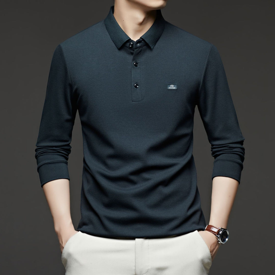 Men's polo shirt with modern cotton blend and fitted cut Lisslune