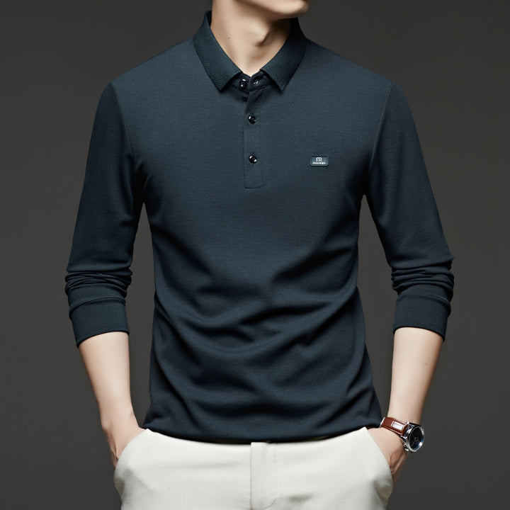 Men's polo shirt with modern cotton blend and fitted cut Lisslune
