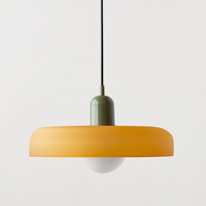 Lisslune | Scandi Bauhaus Pendant Light – Stylish Orange Ceiling Lamp for Contemporary Spaces