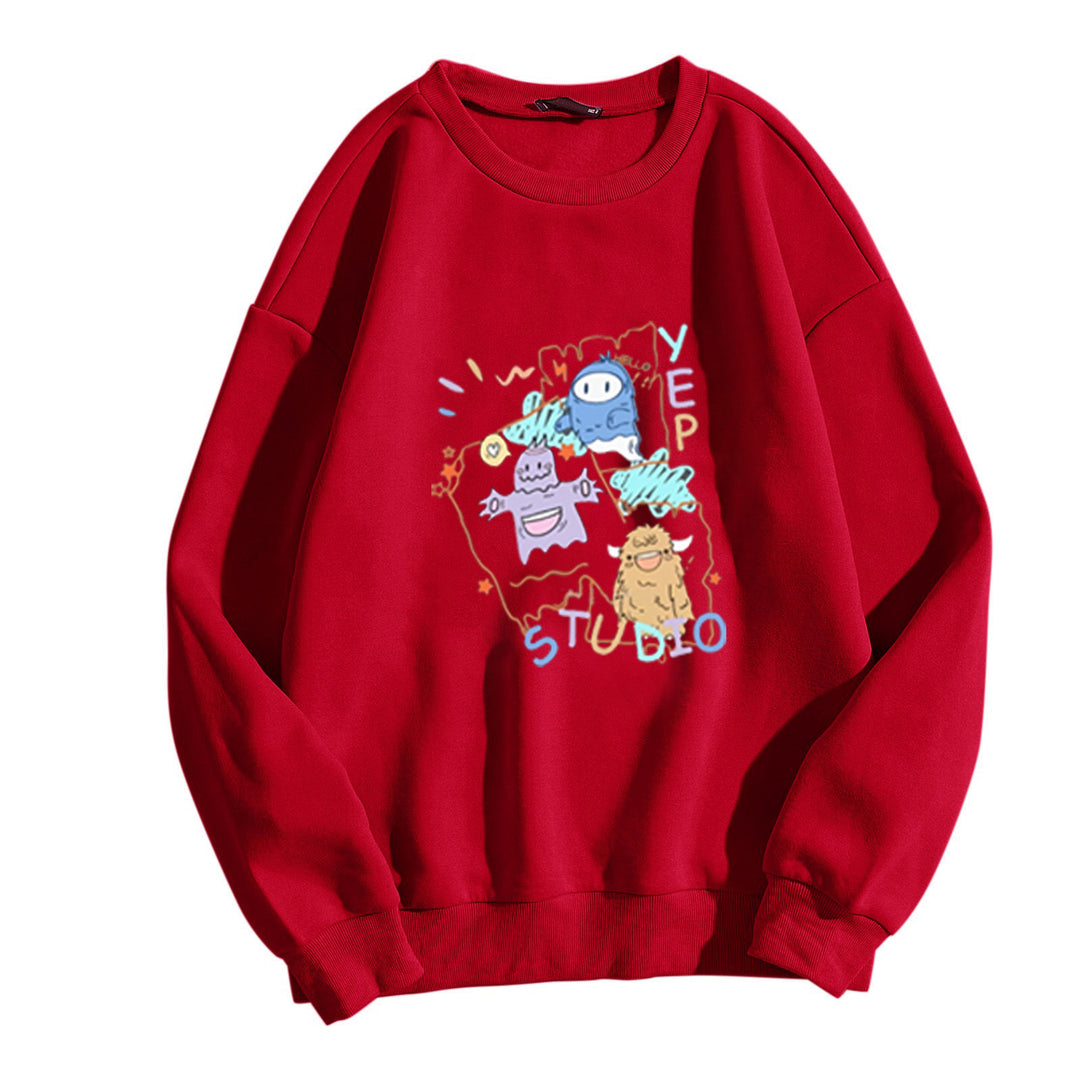 Women's casual sweatshirt with creative graphic design Lisslune