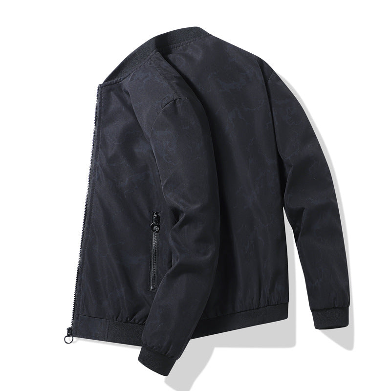 Men's sporty bomber jacket with innovative print Lisslune