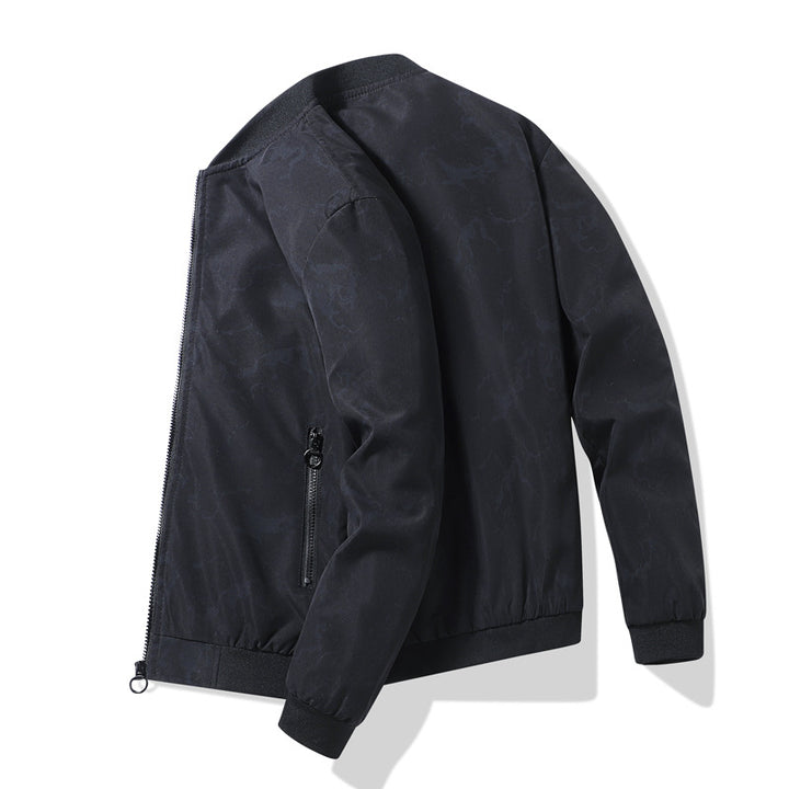 Men's sporty bomber jacket with innovative print Lisslune