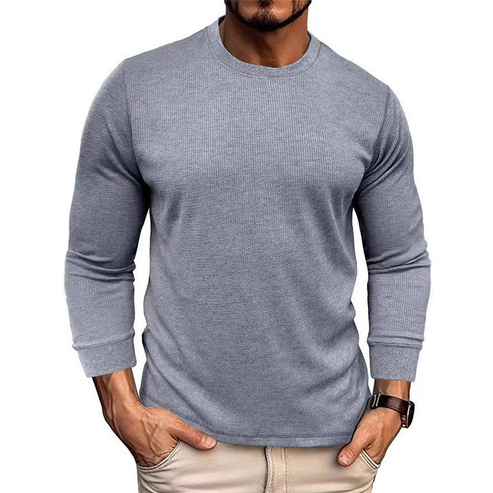 Men's long sleeve T-shirt with textured surface and sporty cut Lisslune