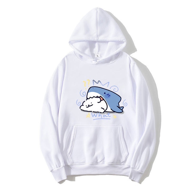 Women's hoodie with playful whale motif Lisslune
