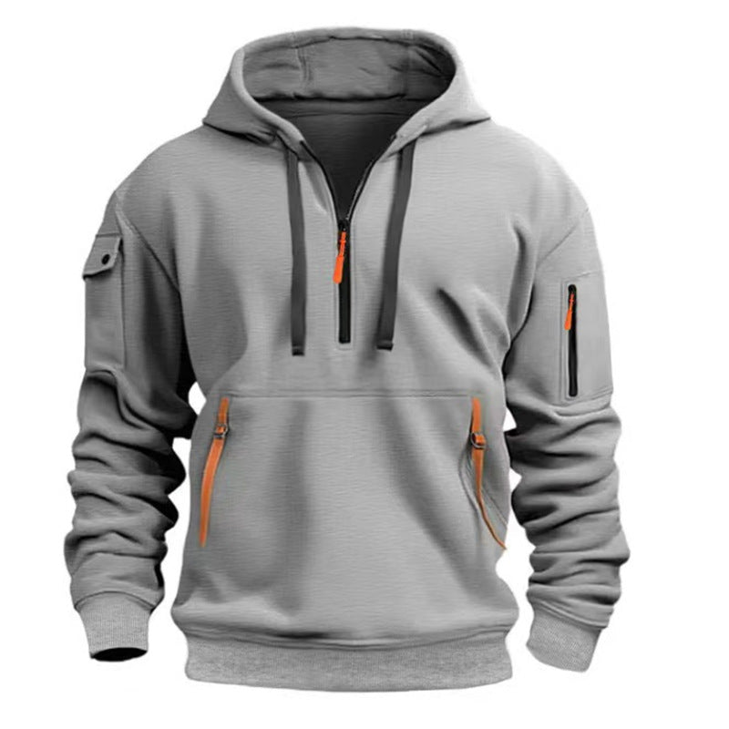 Men's functional pullover with versatile zip pockets Lisslune