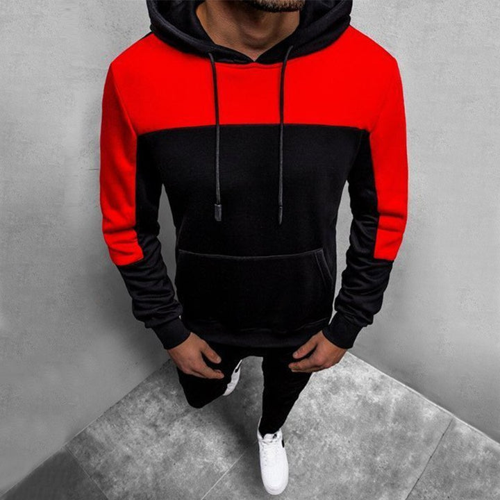 Men's hoodie with contrasting inserts Lisslune