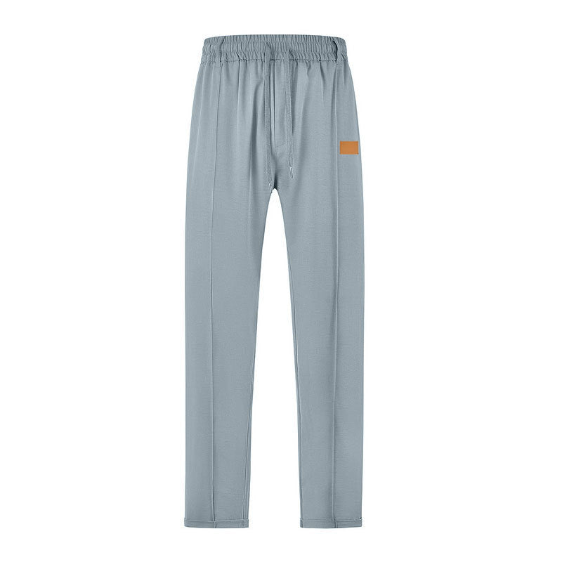 Men's leisure jogging pants with adjustable waistband and practical side pockets Lisslune