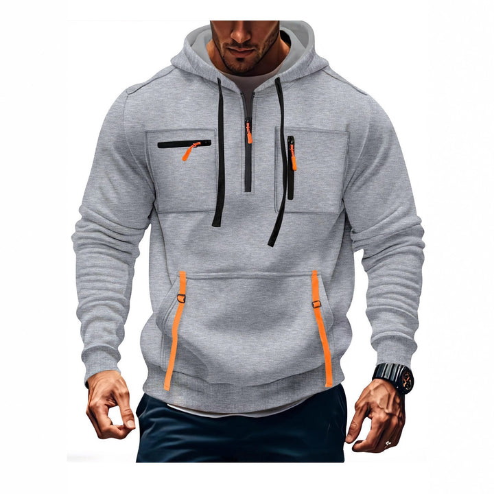 Men's hoodie with functional zip pockets and modern fit Lisslune