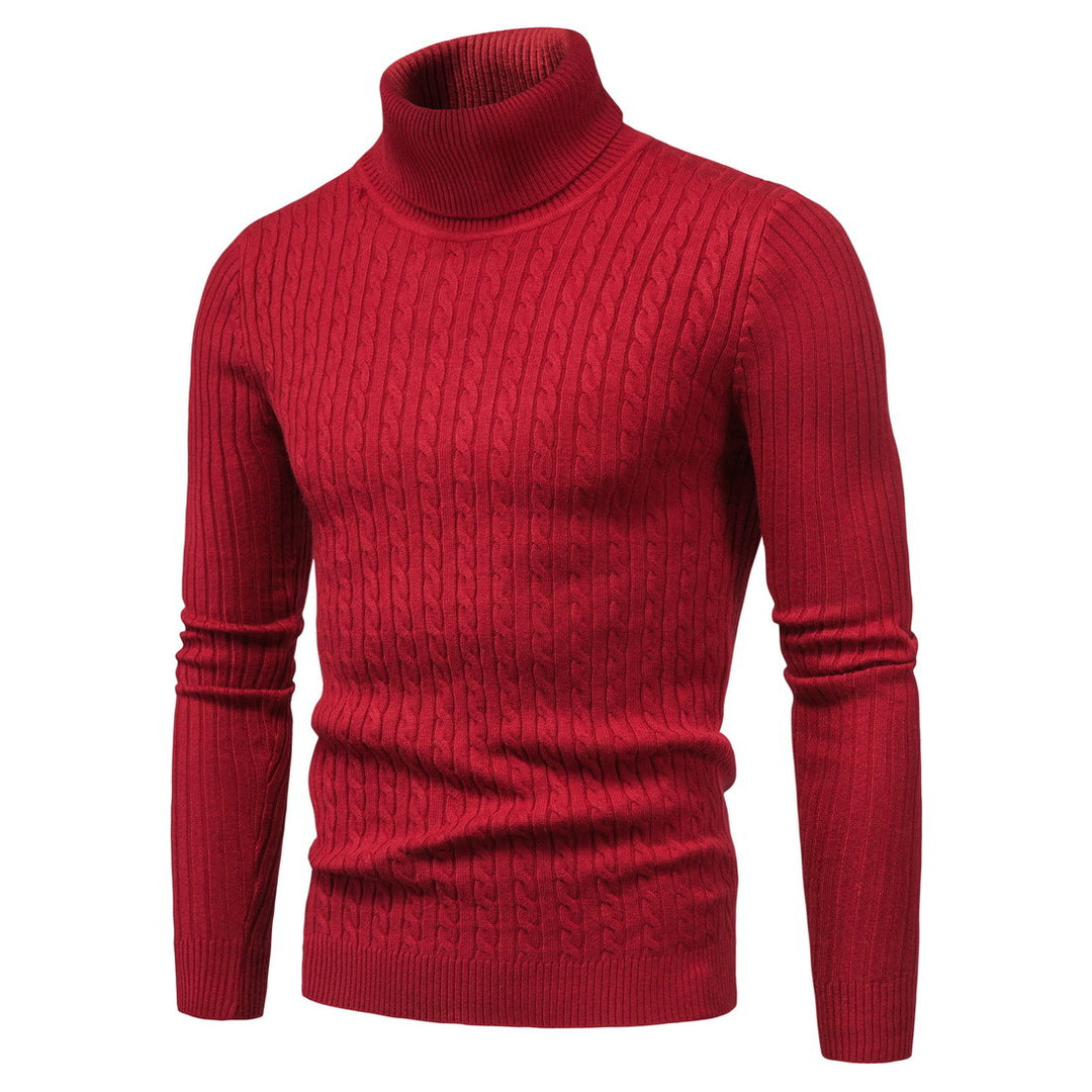 Men's comfortable turtleneck sweater Lisslune