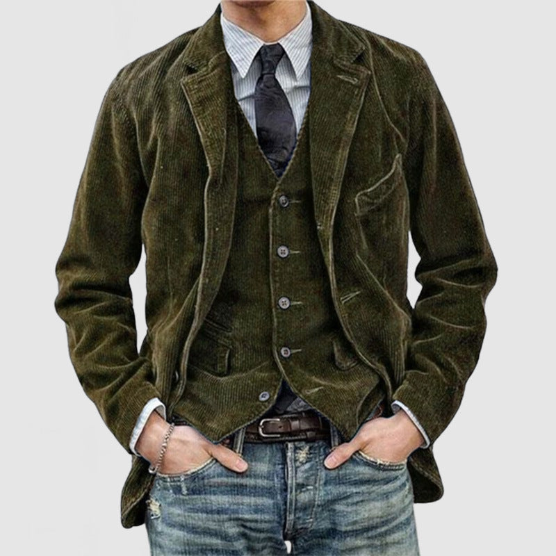 Men's elegant velvet jacket with classic cut Lisslune
