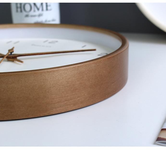 Lisslune | Simple analog solid wood wall clock for home – timeless and elegant!