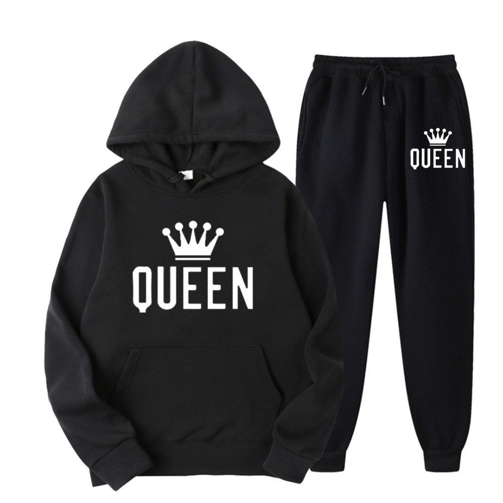 Women’s tracksuit with stylish crown design and loose fit Lisslune