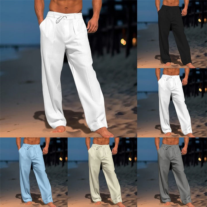 Men's Elegant Casual Pants with Adjustable Drawstring Lisslune