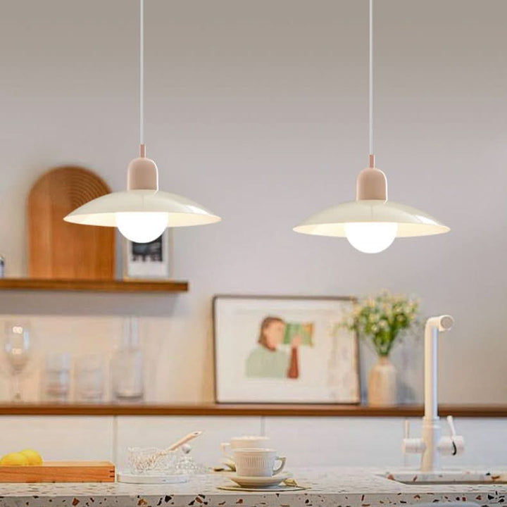 Lisslune | Modern Macaron Bauhaus Pendant Light – Iron Shade
