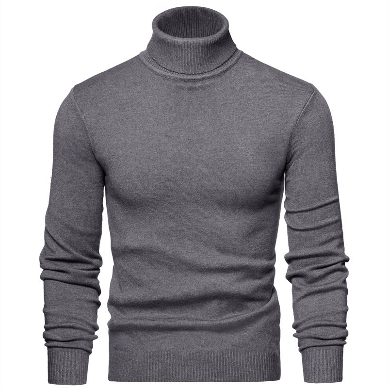 Men Timeless Turtleneck Sweater made of Soft Wool Lisslune