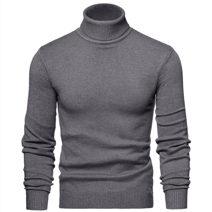Men Timeless Turtleneck Sweater made of Soft Wool Lisslune