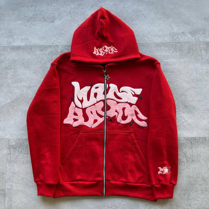Women Hoodie with unique graffiti design Lisslune