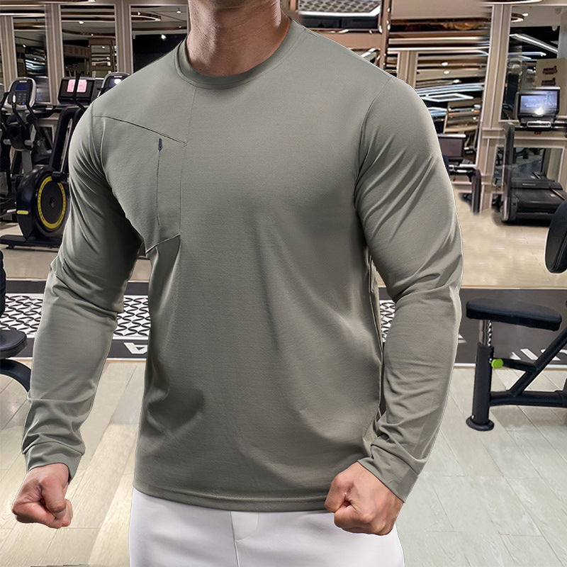 Men's Athletic Long Sleeve Shirt with Innovative Moisture Regulation Lisslune