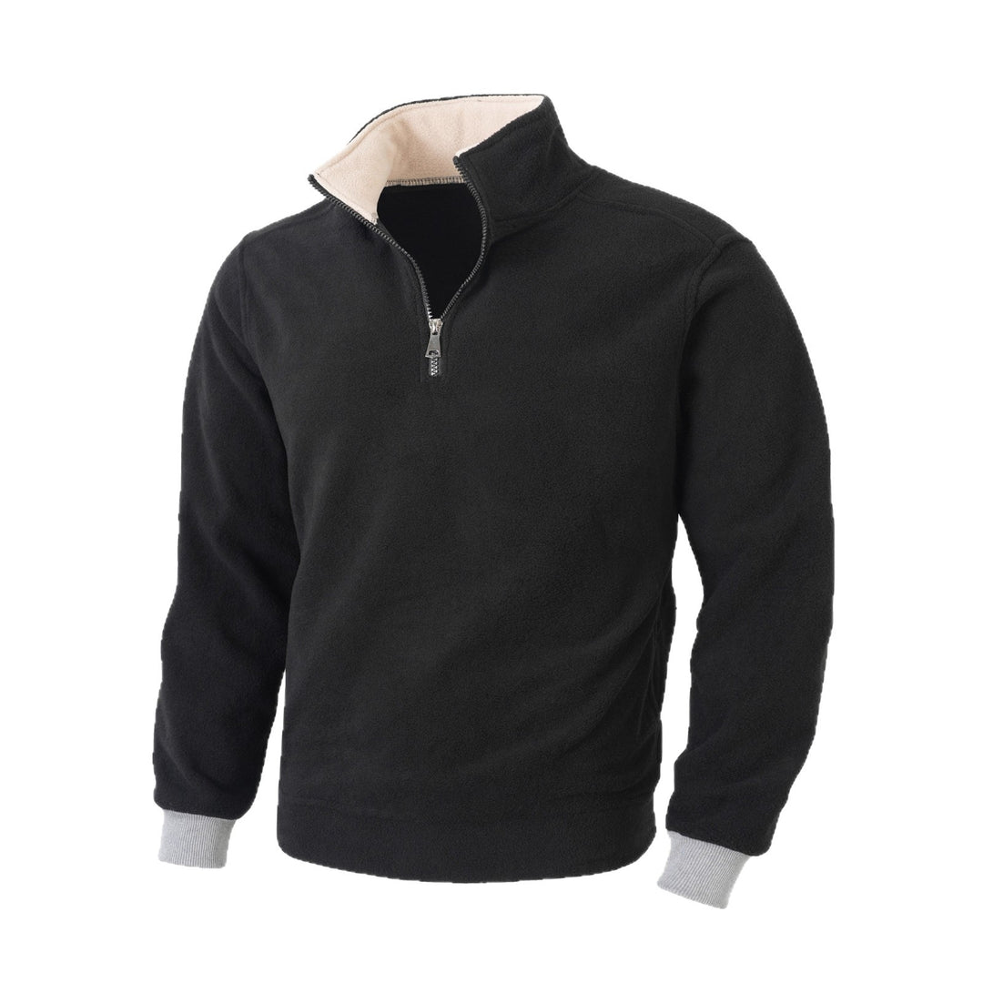 Men's fleece jacket with half-length zipper Lisslune