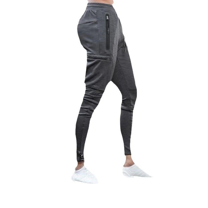 Men's sporty jogging pants with practical zipper pockets and slim fit Lisslune