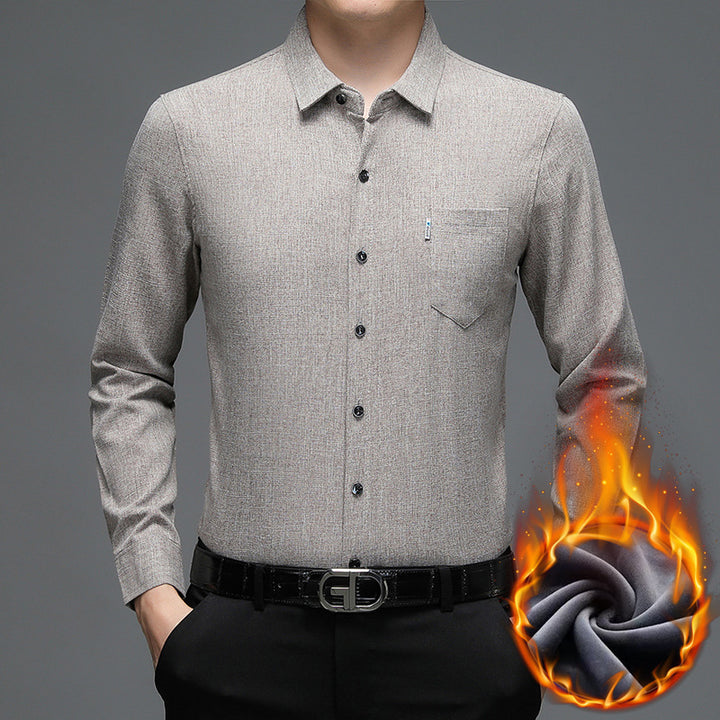 Men's modern long-sleeve shirt with innovative structure Lisslune