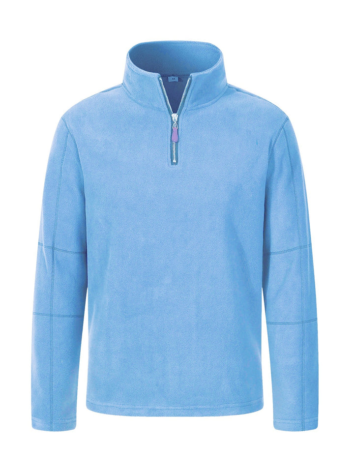 Men's fleece jacket with high collar and practical zipper Lisslune