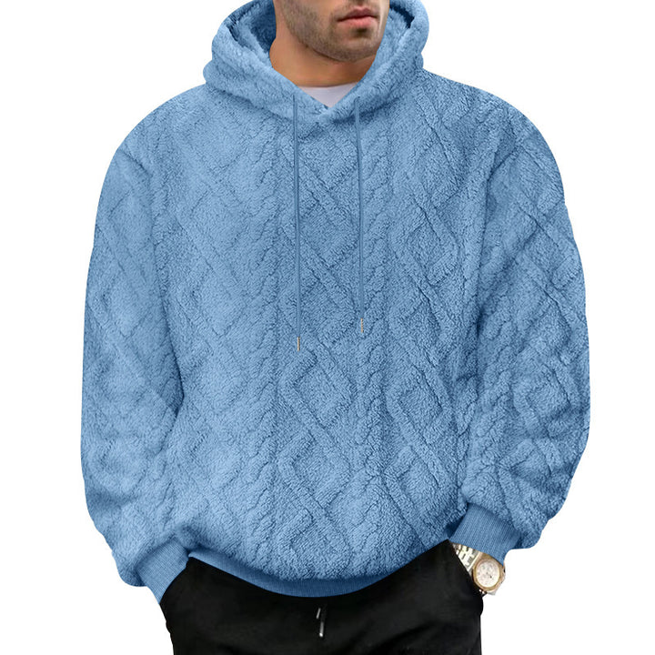 Men's cozy Sherpa hoodie Lisslune