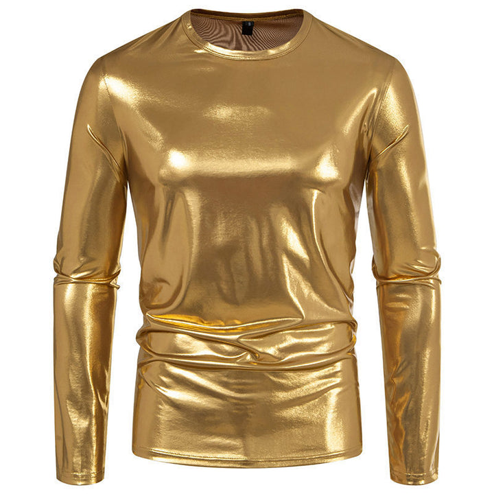 Men's long-sleeve shirt made of glossy stretch fabric Lisslune