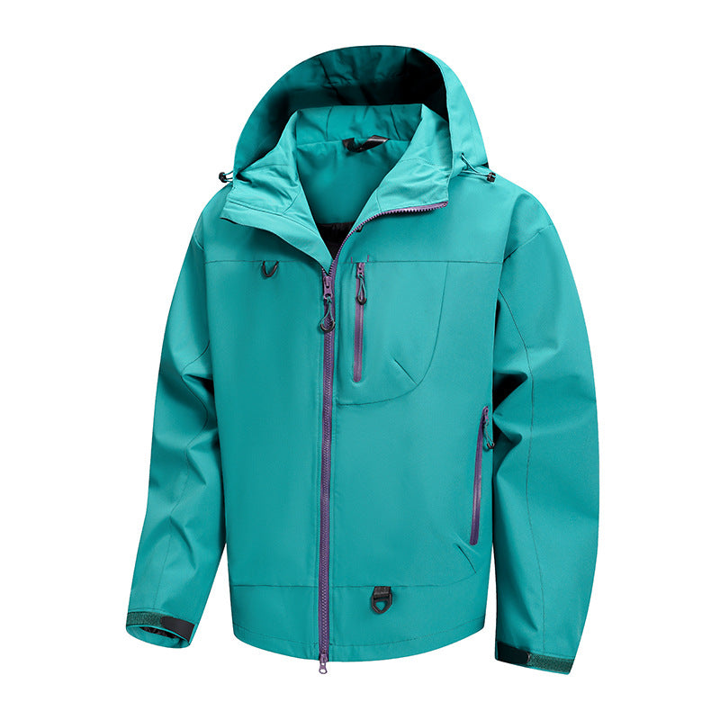 Men's technical outdoor jacket with waterproof fabric and adjustable hood system Lisslune