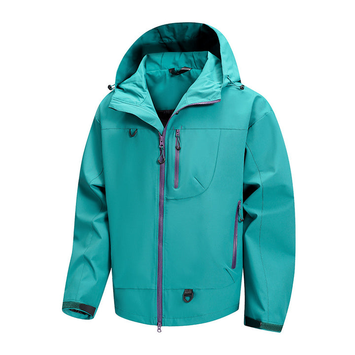 Men's technical outdoor jacket with waterproof fabric and adjustable hood system Lisslune