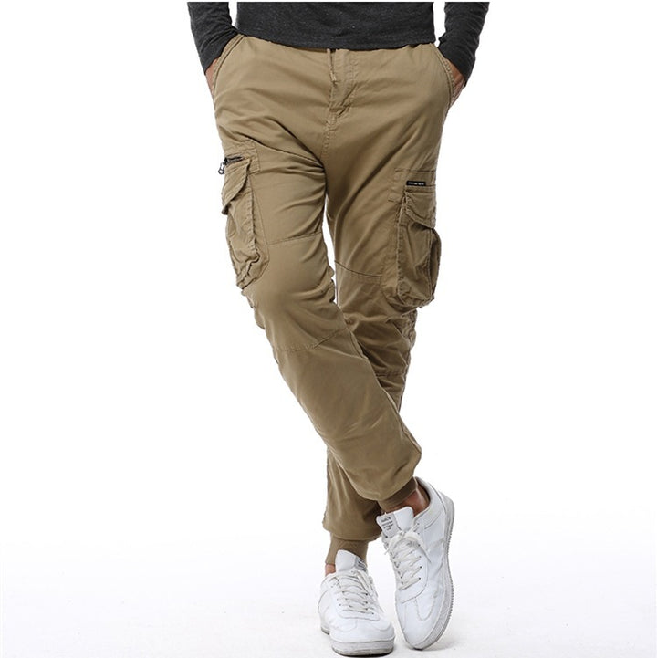 Men's cargo pants with several practical pockets and elastic waistband Lisslune