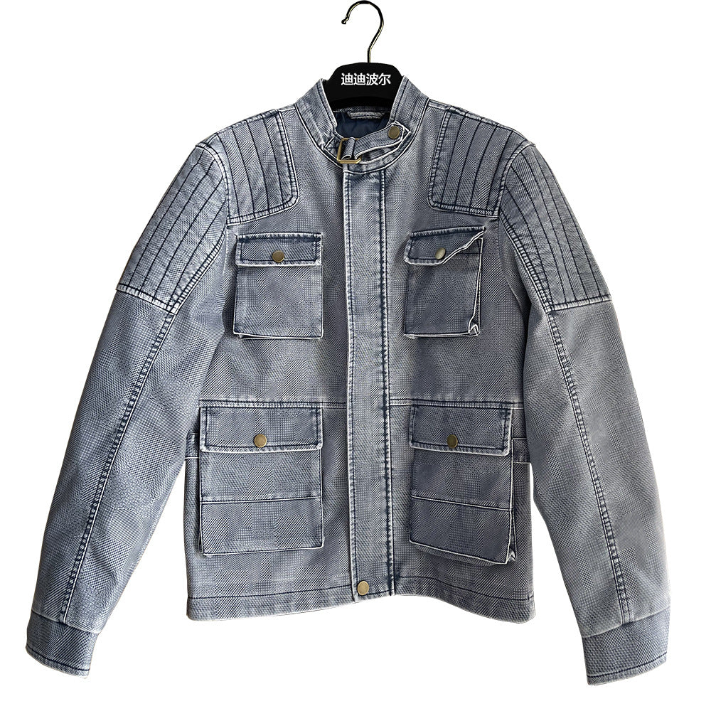 Men's versatile utility jacket with practical pockets Lisslune