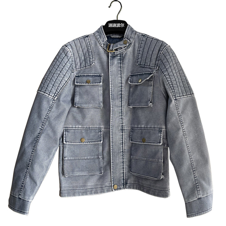 Men's versatile utility jacket with practical pockets Lisslune