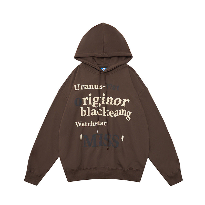 Women's leisure hoodie with trendy lettering Lisslune