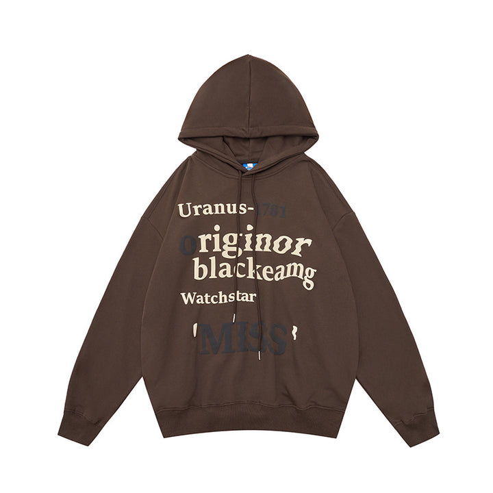 Women's leisure hoodie with trendy lettering Lisslune