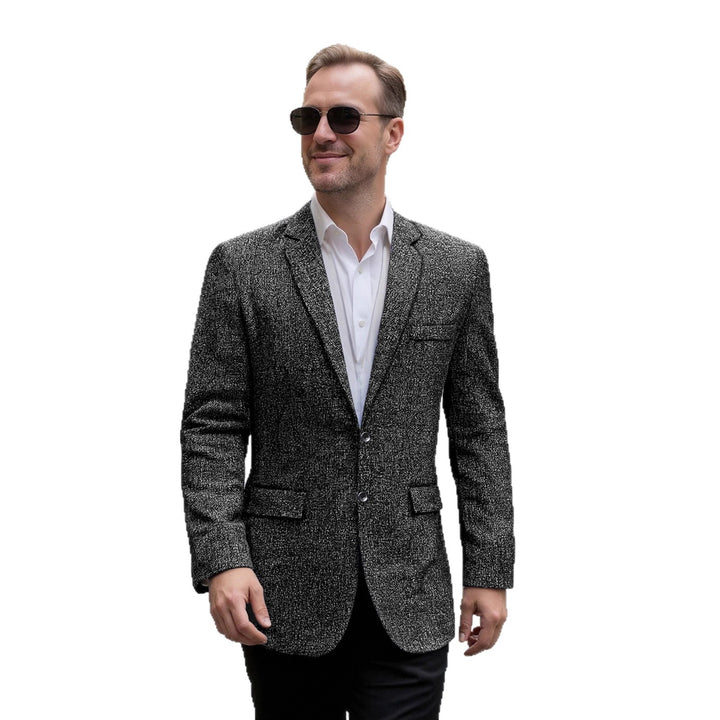 Men's elegant textured casual blazer Lisslune