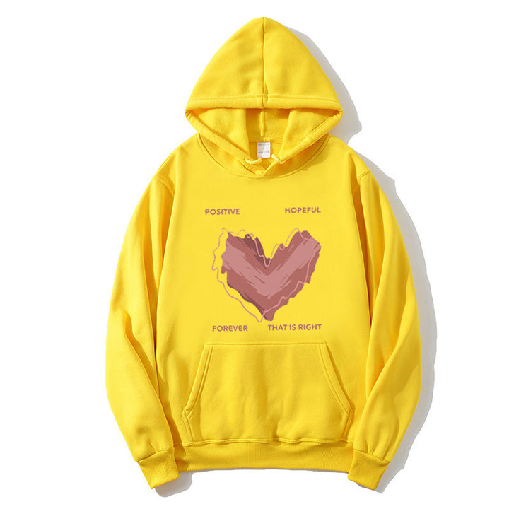 Women's hoodie with inspiring heart motif Lisslune