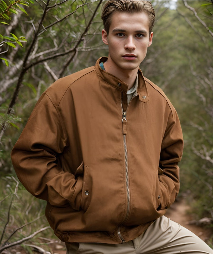 Men's versatile bomber jacket with practical pockets Lisslune