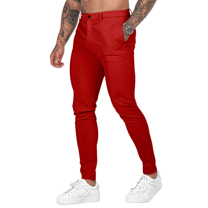 Men's Slim Fit Chinos by Lisslune